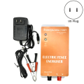Electric Fence Solar Energiser Charger Controller Horse Cattle Poultry Farm Animal Fence Alarm Livestock Accessory Part - US Plug. 