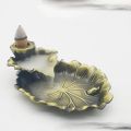 Leaf ower Incense Ceram urner Fragrance older aflow Censer Aromatpy Smoke eflux Incense Sti Incense older. 