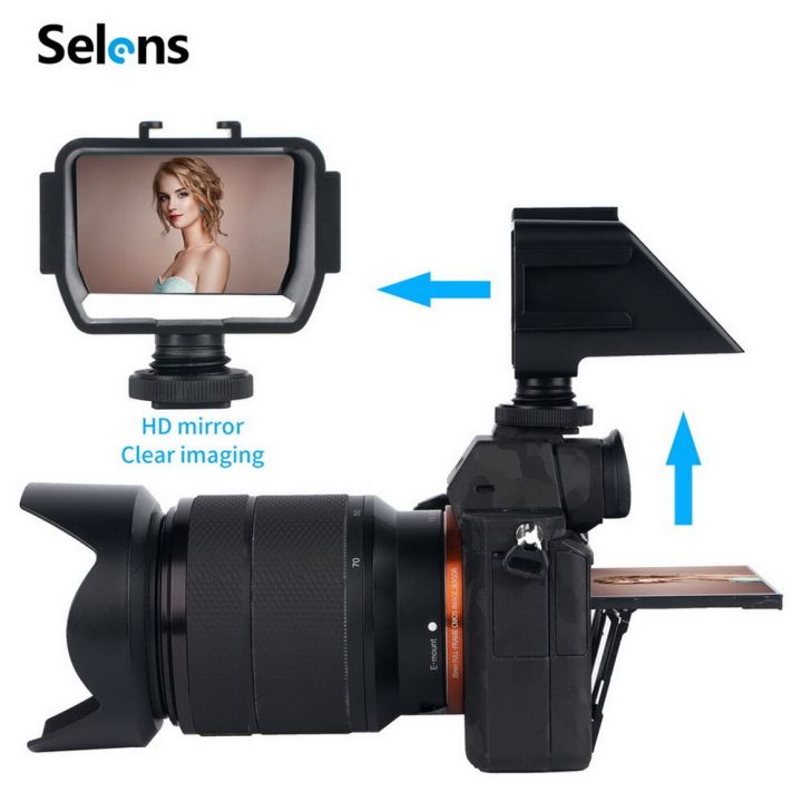 Camera%20Selfie%20Flip%20Up%20Screen%20with%203%20Shoe%20Mounts%20A6000/A6300/A6500/A72/A73%20Z6/Z7%20-%20Image%205