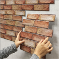 Creative 3D Stereo Wall Stickers Self-adhesive Wallpaper Brick Pattern Peel and Stick Moisture-proof Waterproof Wallpaper. 