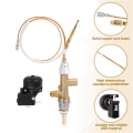 3X Gas Patio Heater Control Valve Thermocouple Sensor Dump Switch Knob Propane Lpg Fire Pit Safety Pilot Port Set. 