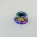 Liumeili Titanium Ti Gr5 M5 M6 M8 M10 M12 M14 Flange Nut Screws Bolts For Motorcycle Bike. 
