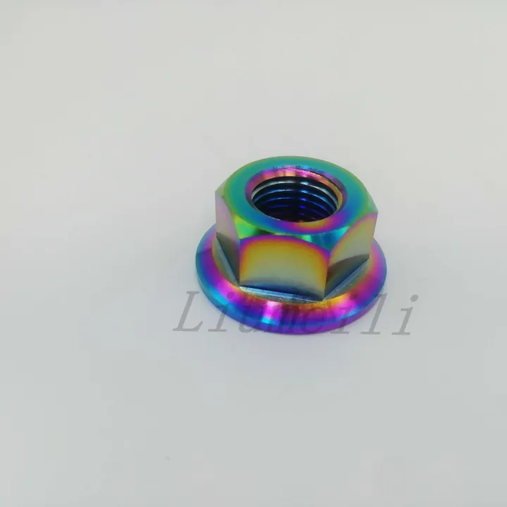 Liumeili%20Titanium%20Ti%20Gr5%20M5%20M6%20M8%20M10%20M12%20M14%20Flange%20Nut%20Screws%20Bolts%20For%20Motorcycle%20Bike%20-%20Image%203
