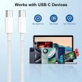 Original For Apple PD 60w USB C Charger Cable For iPhone 15 Pro Max Plus Dual Type c Fast Charging Data Cable For Samsung Xiaomi. 