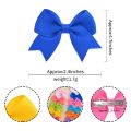10Pcs/Set New Solid Ribbon Bowknot Hair Clips For Baby Girls Handmade Cute Bows Hairpin Barrettes Headwear Kids Hair Accessories. 