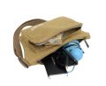 SHYAA New Fashion Men's Canvas Waist Bag New Large Capacity Mobile Phone Zero Wallet Women's Running Small Waist Bag khaki. 