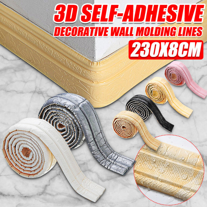 Molded Line Pattern 3D Pattern -adhesive Decorative Wall Molding Lines Background Lines TV ...