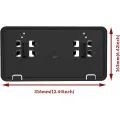 Front Bumper License Plate Bracket Holder Cover Frame JL3Z-17A385-BA for Ford F150 2018 2019 2020 Accessories ,Black. 