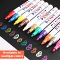 1Pc Waterproof Car Paint Pen Auto Tyre Tire Tread CD Wheel Painting Permanent Pen Car Metal Rubber Marker Auto Tire Mark Oi N4K3. 