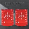 Lasers-Targets, 2 Pack Magnetic Floor Lasers-Targets Card Plate for Red Beam Lasers-Level. 