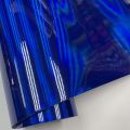 Holographic Laser Blue Chrome Vinyl Sheet Car Wrap Film Self Adhesive Sticker DIY Car Wrapping Foil with Air Release. 
