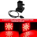 2 Inch Trailer Truck Hitch Towing Receiver Cover Smoked Lens 15 LED Brake Light. 