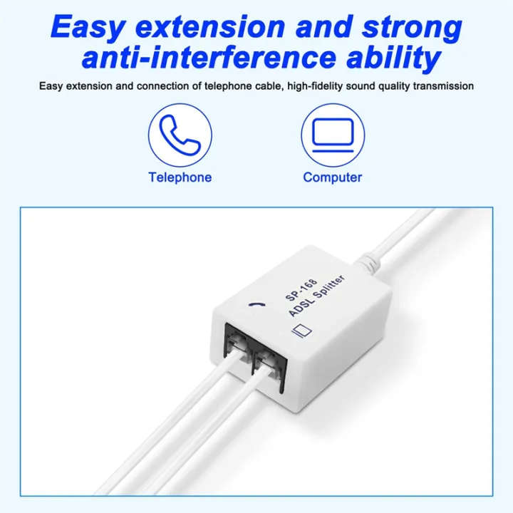 2Pcs%20DSL%20Filter%20Splitter%20ADSL%20Splitter%20for%20Phone%20Line%20Male%20to%202%20Female%20RJ11%206P4C/6P2C%20Telephone%20Converter%20Adapter%20-%20Image%202