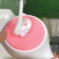 Silicone Silica Gel Brush Cat Ear Shape Blackhead Remover Exfoliating Brush Makeup Removal Soft. 