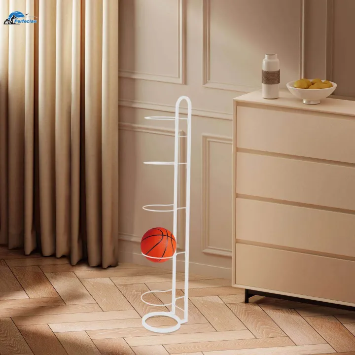 5 Layer Basketball Display Rack Holder for Living Room Football Rugby ...