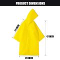 Allextreme EVA Waterproof Rain Coat Hooded Outdoor Water Resistant Suit Portable Men and Women (1Pc, Yellow) (FROM INDIA) SAB. 