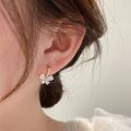 1Pair Girls Sweet Temperament Zircon Butterfly Earrings Niche Simple Exquisite Small Ear Buckles for Daily Versatile Jewelry. 