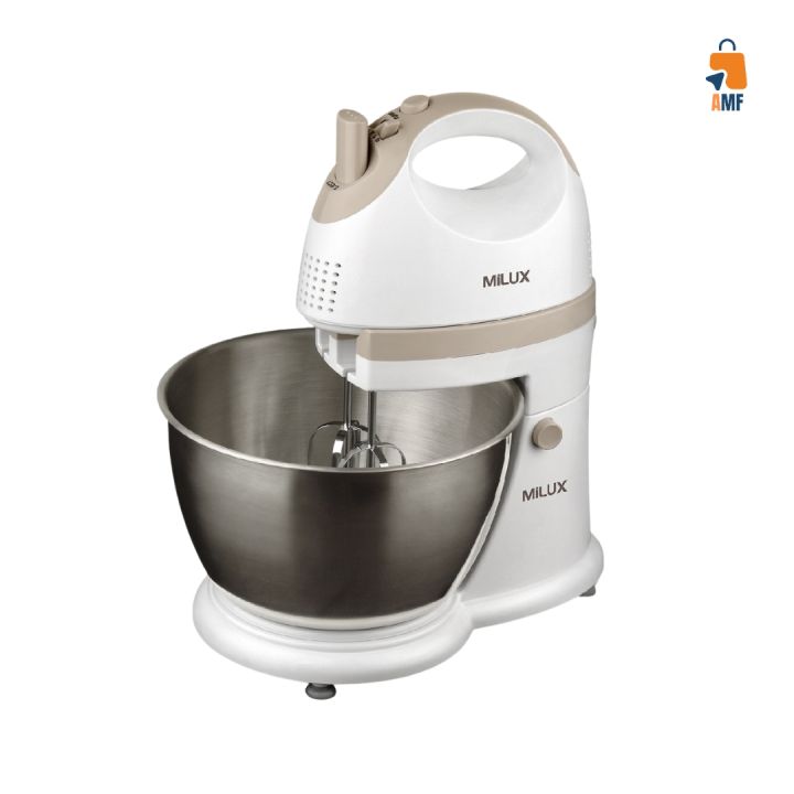 MILUX 300W 2 in 1 Stand Mixer with 4.0L Stainless Steel Bowl MSM-9906