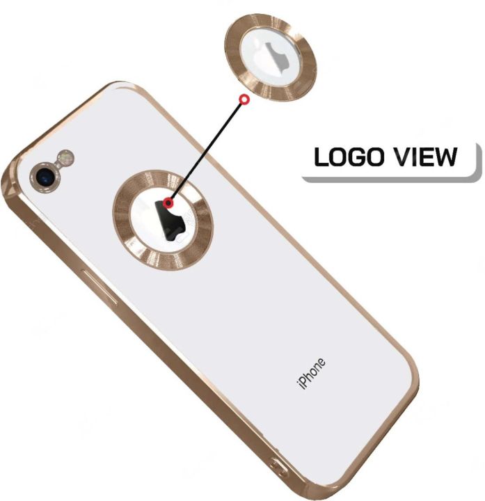 iPhone%207/8%20%20Luxury%20Transparent%20Logo%20Hole%20Case%20with%20lens%20Protector%20-%20Image%205