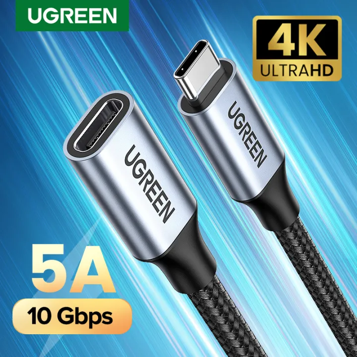 UGREEN%20USB%20C%20Extension%20Cable%200.5m%20USB%20Type%20C%203.1%20Gen%202%20Male%20to%20Female%20Fast%20Charging%20&%20Audio%20Data%20Transfer%20Cable%20for%20MacBook%20Pro%20iPad%20-%20Image%202