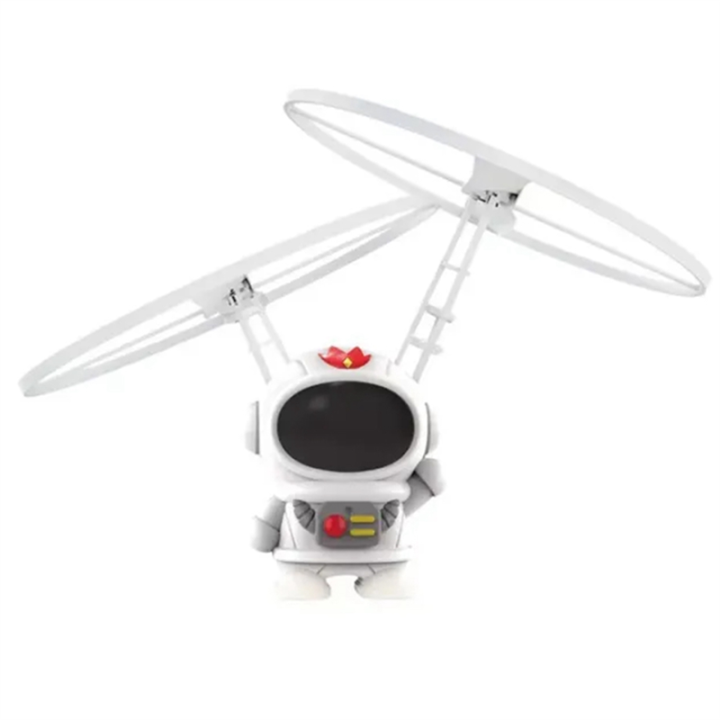 Astronaut Spacecraft UFO Spaceman Gesture Sensing Flying Robot Remote Controlled Helicopter Airplane Led Kids White