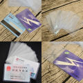 10PCs Business Universal Cover Standard Size Credit Card Transparent Card Holder. 