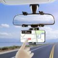 Car Rearview Mirror Mount Phone Holder Adjustable GPS Stand Automobile Data Recorder Bracket Universal Phone Support. 
