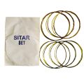 Sitar Strings Set Steel Core 7 PCS Strings PROFESSIONAL QUALITY. 