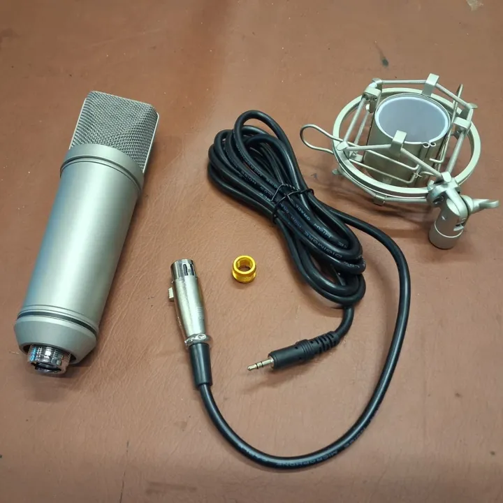 Professional%20Studio%20Record%20Condenser%20Microphone%20U87%20With%20Shock%20Mount,%20XLR%20to%203.5mm%20Audio%20cable,%20Mic%20Foam%20For%20Mobile%20Computer%20laptop%20Gaming%20Podcast%20Silver%20Reference%20Quality%20Condenser%20Microphone,%20Large%20Diaphragm%20Recording%20mic%20-%20Image%208