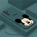 Samsung Galaxy A06 A16 Luxury Cute Mickey Mouse Casing Matte Liquid Silicon Back TPU Soft Case Cover. 