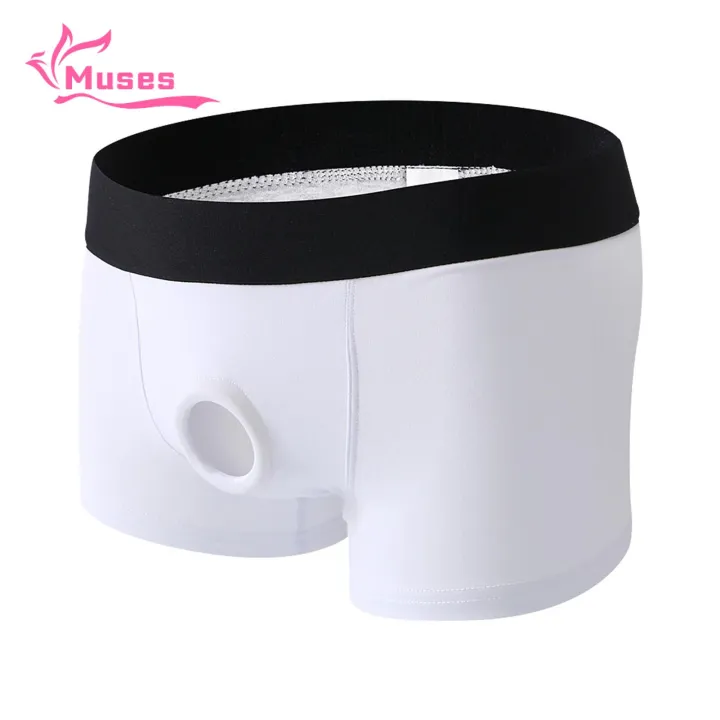 Muses Mall Delicate Texture Boxers Men's Low Waist Boxer Briefs with ...