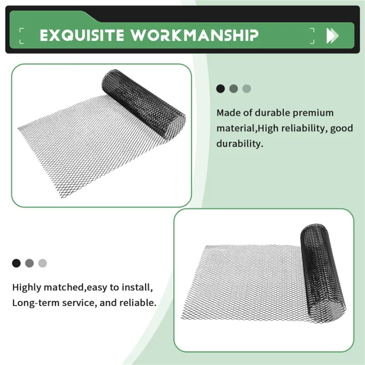 40X13%20Inch%20Universal%20Car%20Grille%20Mesh%20Metal%20Car%20Grill%20Mesh%20Hole%208X16mm%20-%20Image%204