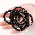 Handmade A-Z Letter Stone Bracelets -for Men Women Couple Jewelry- 6mm Black Matte Beads Bracelets Lover Valentine Day Gift. 