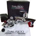 Mcpoloo Shower Mixer Tap Faucet 1/2" Cold / Hot Water Mixer Tap Chromium plated Brass Square Lever Bathroom. 