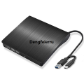 Dengfeierru Optical Drive Case USB 3.0/USB 3.0 + Type-C 9.5mm/12.7mm Slim DVD Original External Enclosure SATA To USB CD ROM ODD Case Box for Laptop. 