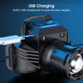 Auoyo Headlamp Induction Headlight P50 Headlights LED Headlamps Rotating Zoom-able Flash light Waterproof Work Light USB Reachageable Emergency Light Head mounted Lamp with Power B an k Fu nc tion for Outdoor Running Fishing H ik i ng. 