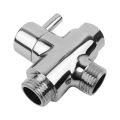 SOLID diverter 3-way diverter valve All 1/2 inch IPS shower system spare part, copper chrome plating. 