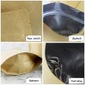 25pcs 13x21CM (150g -250g) Brown Kraft Paper With Aluminum Foil Laminated Double Layer Standup Ziplock Without Window Pouch Bags For Tea, Coffee Dried Food, Candy, Species & Nuts Etc.. 