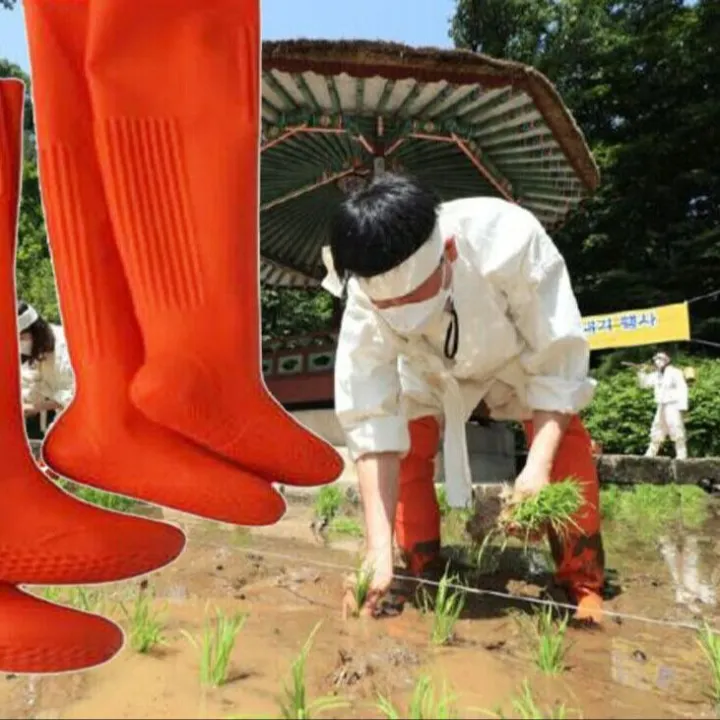Farming%20Boot%20Rubber%20Boots%20Farmer%20Safety%20Paddy%20Shoes%20Home%20Gardening%20Agriculture%20-%20Orange%20-%20Image%204