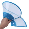 Dog Anti Bite Collar Lick Proof Wound-Recovery Soft Translucent Ruff Funnel Cover For Small Dog And Cat - L. 