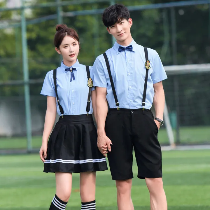 Korean%20Style%20School%20Uniform%20Suit%20Female%20Student%20Clothes%20Spring%20and%20Summer%20Short%20Sleeves%20College%20Style%20Junior%20High%20School%20Student%20Two-Piece%20Suit%20British%20Style%20Sportswear%20-%20Image%206