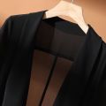 【Hot ticket】 Women Blazers New Summer chiffon cardigan short shawl thin shirt sun protection solid color suit coat. 
