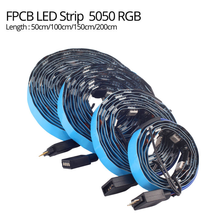 Dc12v%205050%20Rgb%20Led%20Strip%20Full%20Kit%20For%20Pc%20Computer%20Case%20Sata%20Power%20Supply%20Rf%20Remote%20Control%20Led%20Strip%20Rgb%2050/100/150/200cm%20-%20Image%203
