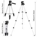 3110 Tripod 106cm Length Foldable Aluminum Professional Telescopic Tripod for Flexible DSLR Camera Cell Phone Stand Holder. 