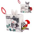 Sensory Cloth Books Baby Toys 0-12M Early Development Learning Soft Tail Cloth Book Montessori Black White Books For Kids Babies. 