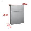 Wall Mount Mailbox Mail Box Metal Postbox Lockable Letterbox Drop Box for Outdoor Indoor Gate Door External. 