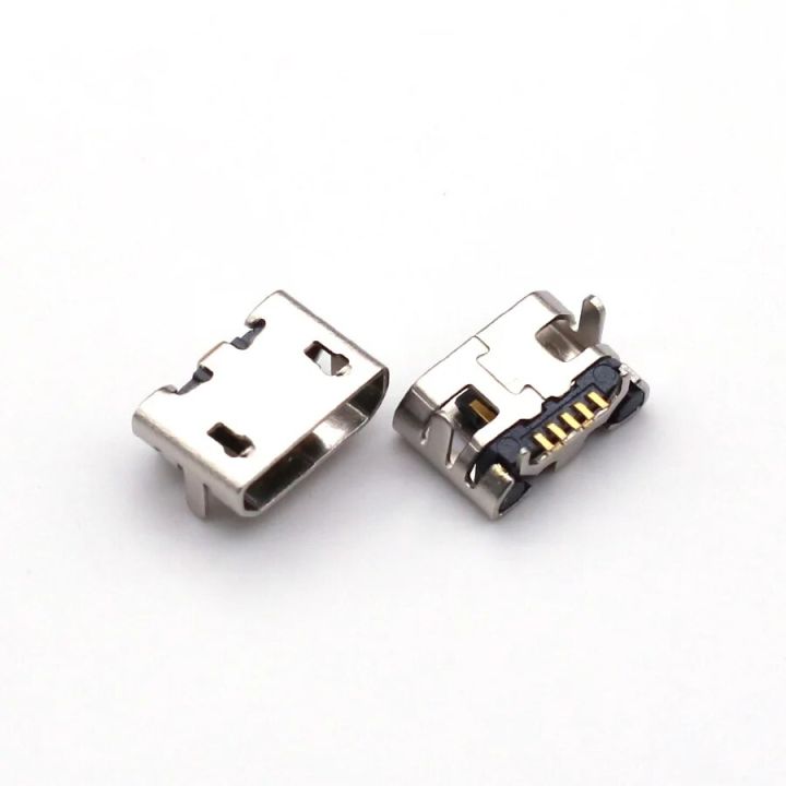 100pcs%20Micro%20USB%205pin%20no%20side%20Ox%20horn%20female%20usb%20socket%20Flat%20mouth%20four%20legs%20socket%20mini%20usb%20connector%20-%20Image%202
