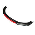Red Line Front Bumper Lip Spoiler Splitter Diffuser Body Kit Guards Universal Fit Car Accessories. 