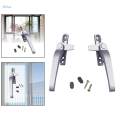 Window Handles, Right/Left Hand Aluminum Alloy Door Handle with Locks Handle Replacement, Casement Locking Handle for Door and Window , Left. 