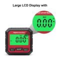 Magnetic digital goniometer/inclinometer LCD display - red 1. 